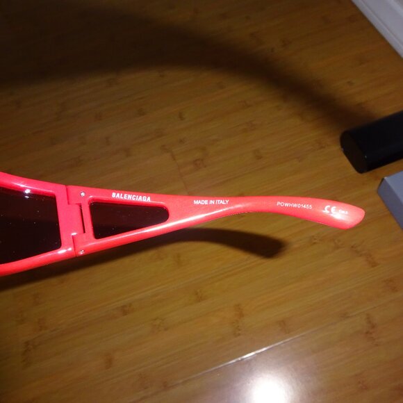 BALENCIAGA | RECTANGLE SUNGLASSES | RED | BB0123S 005 main image 4